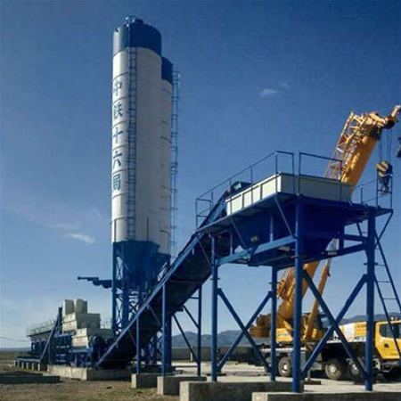 WDJ800型二次搅拌稳定土拌合站叠加式哈密工地3